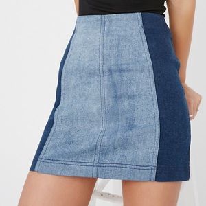 Modern Femme Denim Mini by Free People, Blue